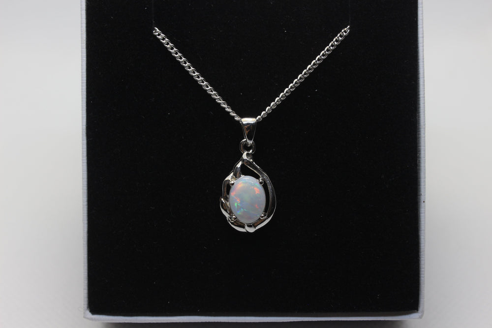 Australian Natural Solid Crystal Opal Pendant Sterling Silver Setting SOLD OUT Pendant Australian Opal House 