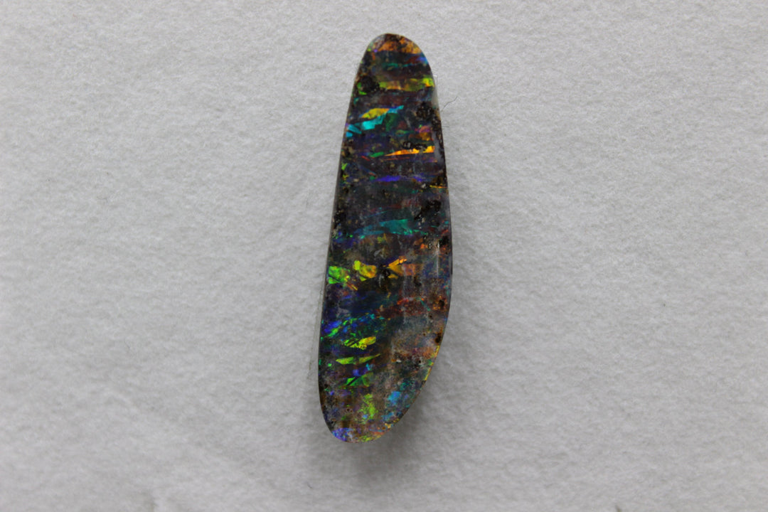Australian Fire Black Opal Polished Stone 9.97ct Loose Stones Australian Opal House 